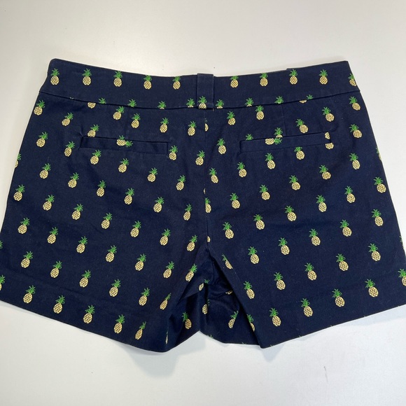 J. Crew Pineapple Print Stretch Chino Shorts Size 12 - Picture 3 of 12
